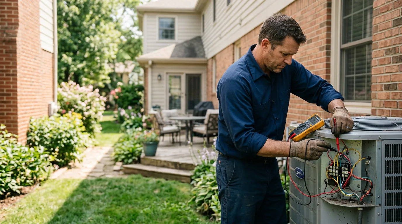 HVAC technician working near New Brighton, PA